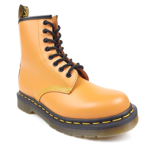 Dr. Martens Shoes - RARE Dr. Martens 1460 Fall Pumpkin Orange Combat Lace Up Boots Halloween Grunge